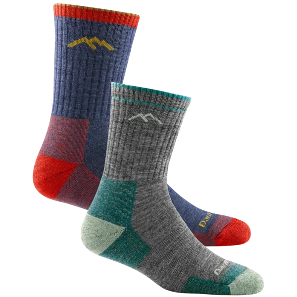 Men’s and Women’s Hiker Micro Crew 2-Pack Hiking Socks