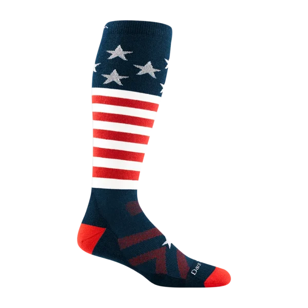 Men’s Captain Stripe Over-the-Calf Midweight Ski & Snowboard Socks